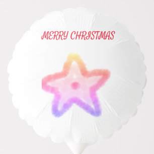 GOLDEN CHRISTMAS TREE SCRPT CALLIGRAPHY BALLOON