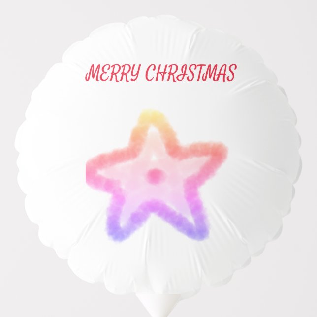 GOLDEN CHRISTMAS TREE SCRPT CALLIGRAPHY BALLOON (Front)