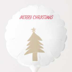 GOLDEN CHRISTMAS TREE SCRPT CALLIGRAPHY BALLOON