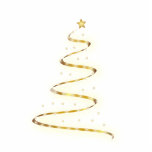 Golden Christmas Tree Statuette<br><div class="desc">Golden Christmas Tree Statuette</div>