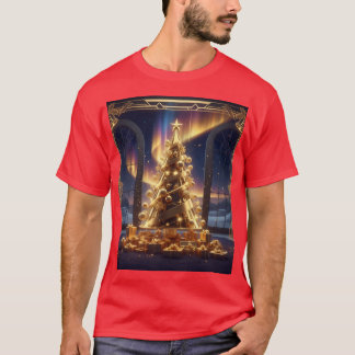 Golden Christmas Tree T-Shirt