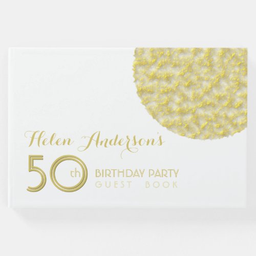 Golden Circle 50th Birthday Party Guest Book