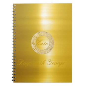Golden Circle Notebook by Rosemariesw at Zazzle