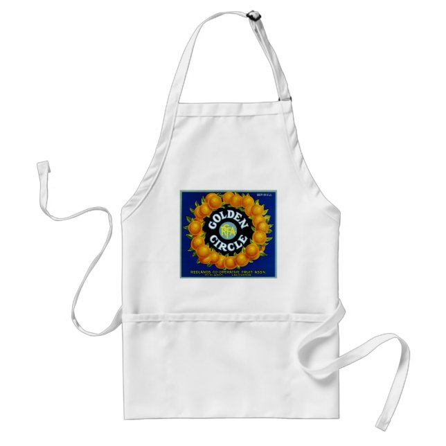 Golden Circle Oranges Adult Apron (Front)