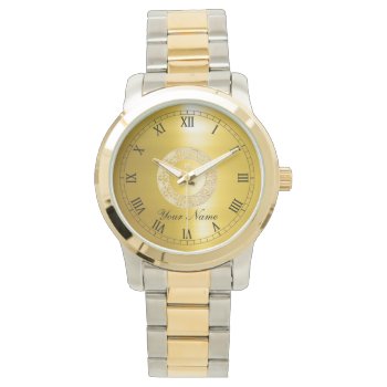 Golden Circle Watch by Rosemariesw at Zazzle