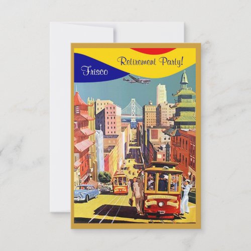 Golden City By The Bay San Francisco Invitations