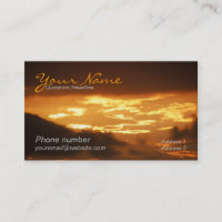 Golden Clouds Business Card