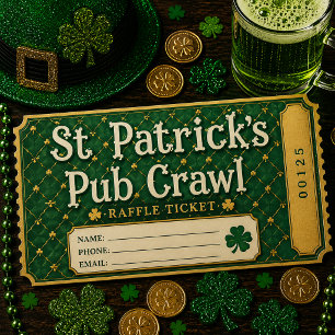 Golden Clovers Emerald Sky Raffle Tickets