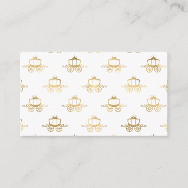 Golden Coaches Cinderella Princess Royal Magic Business Card (Front)