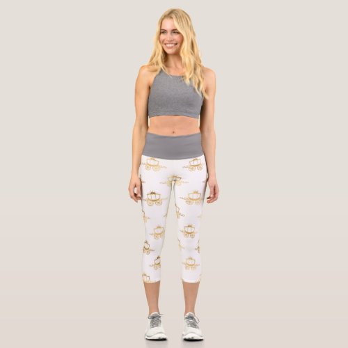 Golden Coaches Cinderella Princess Royal Magic Capri Leggings