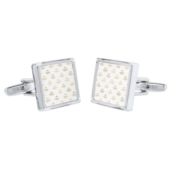 Golden Coaches Cinderella Princess Royal Magic Cufflinks (Angled)