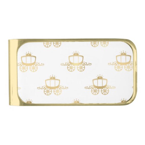 Golden Coaches Cinderella Princess Royal Magic Gold Finish Money Clip