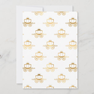 Golden Coaches Cinderella Princess Royal Magic Invitation