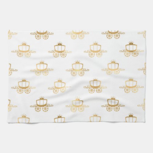 Golden Coaches Cinderella Princess Royal Magic Kitchen Towel