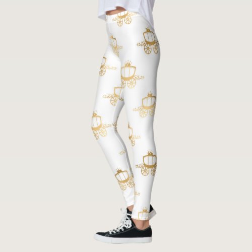 Golden Coaches Cinderella Princess Royal Magic Leggings