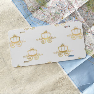Golden Coaches Cinderella Princess Royal Magic License Plate