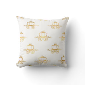 Golden Coaches Cinderella Princess Royal Magic Throw Pillow