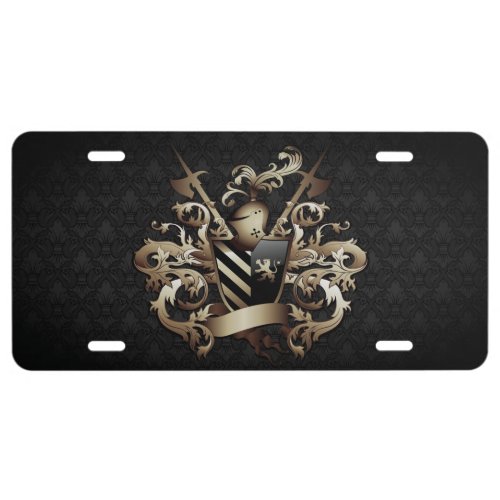 Golden Coat of Arms License Plate