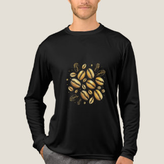 Golden Coffee Beans T-Shirt – Luxurious Black & Go Tri-Blend Shirt
