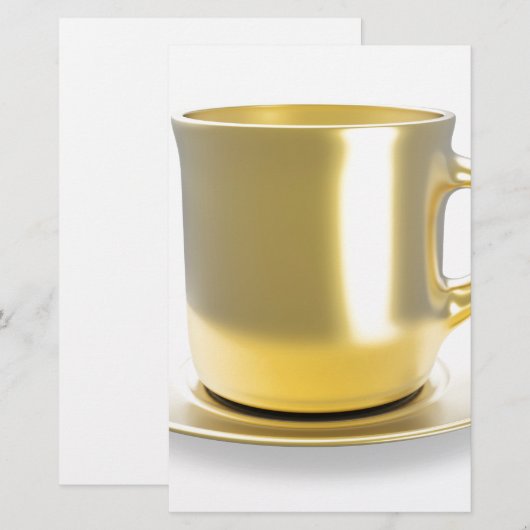 Golden coffee cup (Front/Back)
