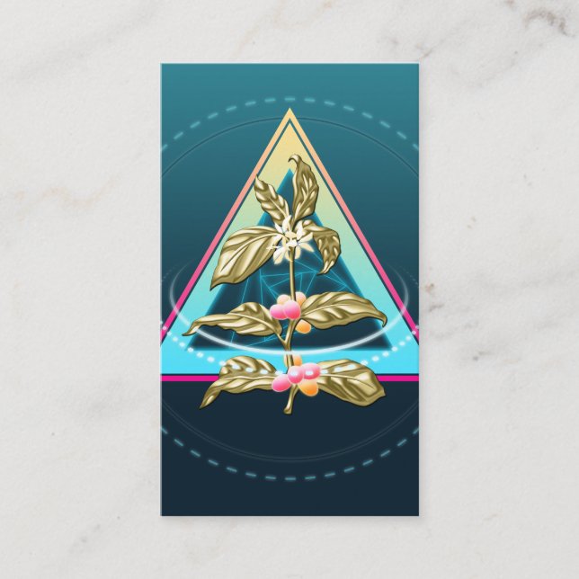 golden coffee plant loyalty card (Front)