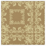 Golden Coffee Square Fabric