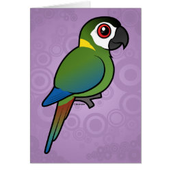Birdorable Golden-collared Macaw Greeting Card