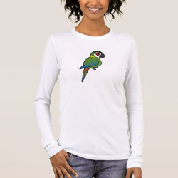 Birdorable Golden-collared Macaw Women's Bella+Canvas Long Sleeve T-Shirt