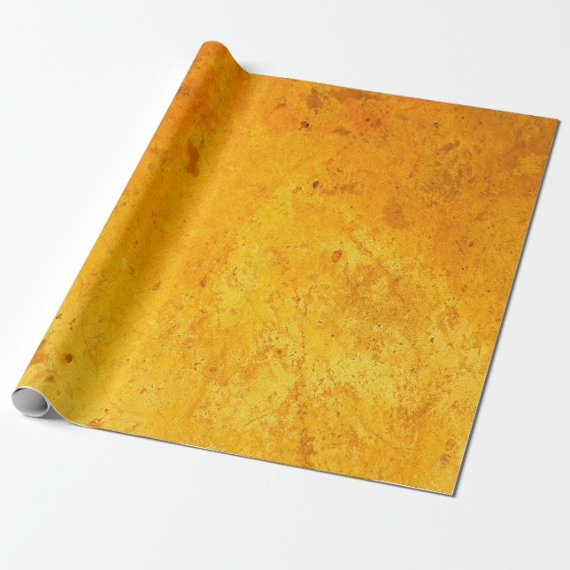 Golden color of Cement texture backgroundabstract, Wrapping Paper (Unrolled)