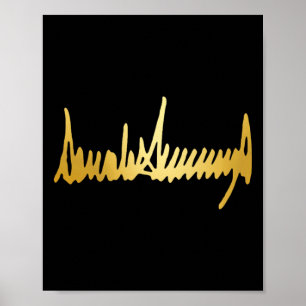 Golden Color Signature 48th President 4thof July 1 Poster
