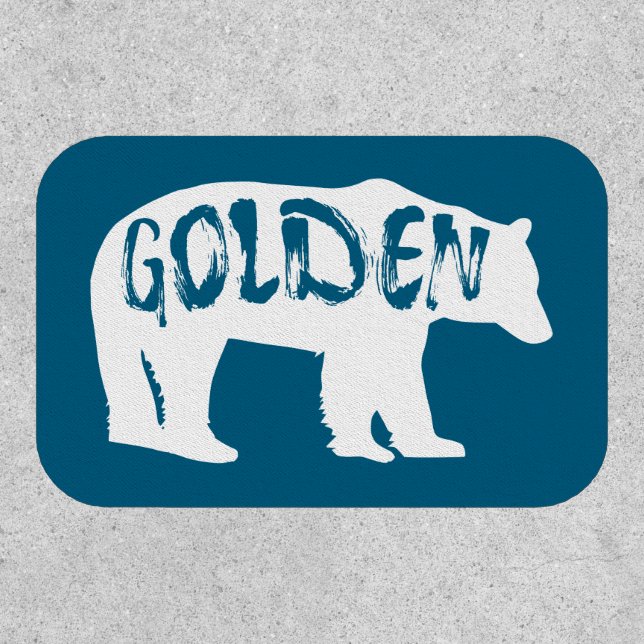 Golden Colorado Bear Patch (Front)
