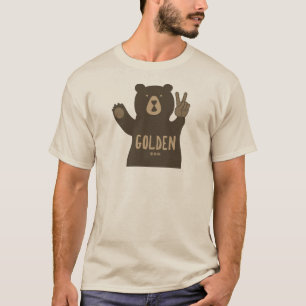 Golden Colorado Peace Bear T-Shirt