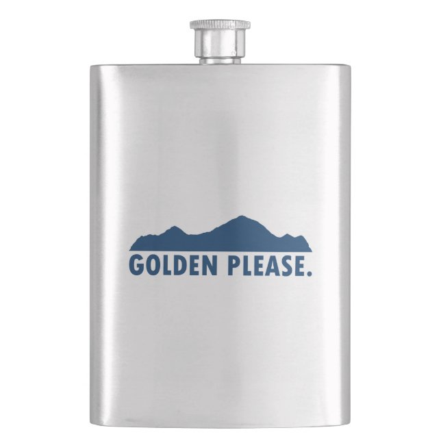 Golden Colorado Please Flask (Front)