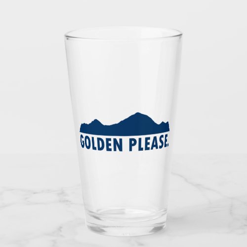 Golden Colorado Please Glass