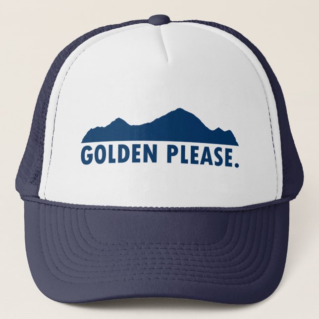 Golden Colorado Please Trucker Hat (Front)
