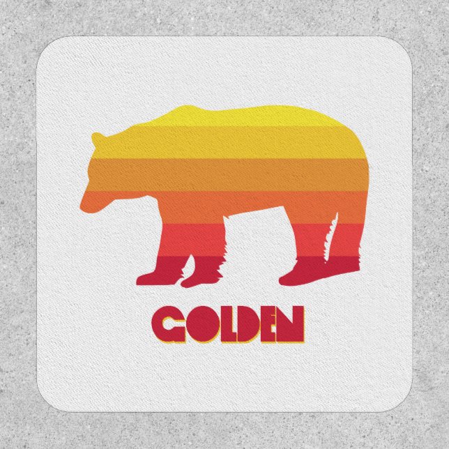 Golden Colorado Rainbow Bear Patch (Front)