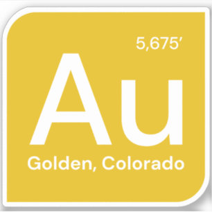 Golden, Colorado Sticker - AU Sticker