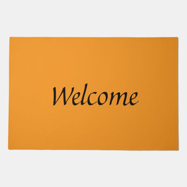 Golden colored Welcome door mat (Front)