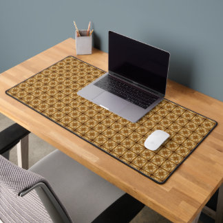 Golden colors Desk Mat