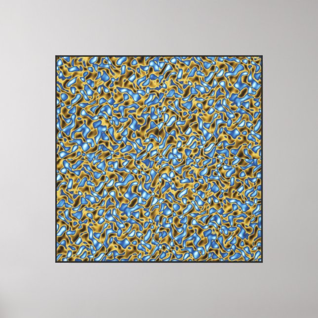 Golden Colors displacement  Canvas Print (Front)