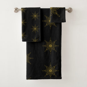 Golden Compass Star Bath Towel Set