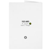 Golden Cone Greeting Card Design (Back)