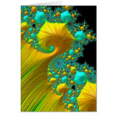 Golden Cone Greeting Card Design (Front)