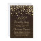 Golden confetti 100th Birthday Party Invitation