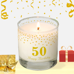  Golden Confetti 50th Birthday Scented Candle