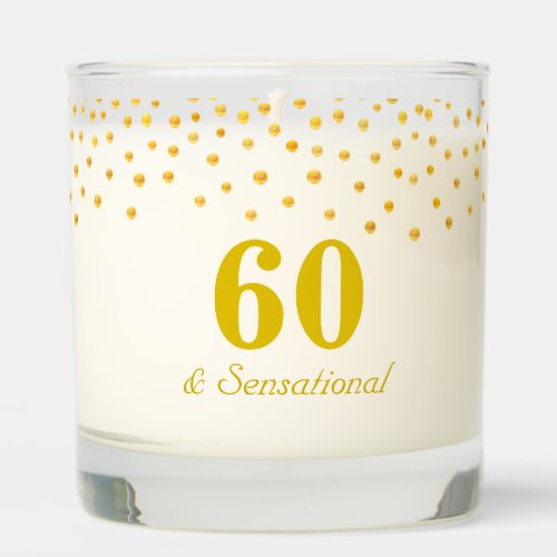  Golden Confetti 60th Birthday Scented Candle