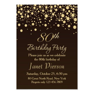 80Th Birthday Celebration Invitations 8