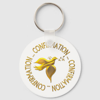 Golden Confirmation and Holy Spirit Keychain
