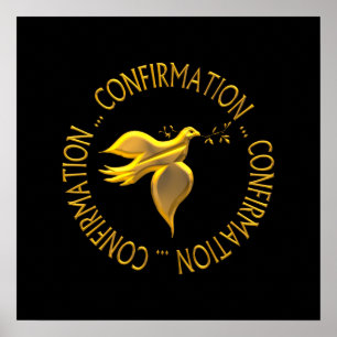 Golden Confirmation and Holy Spirit Poster