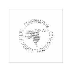 Golden Confirmation and Holy Spirit Self-inking Stamp